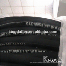 8mm Oil Resistant Fiber Reinforced Hydraulic Rubber Hose SAE 100 R6